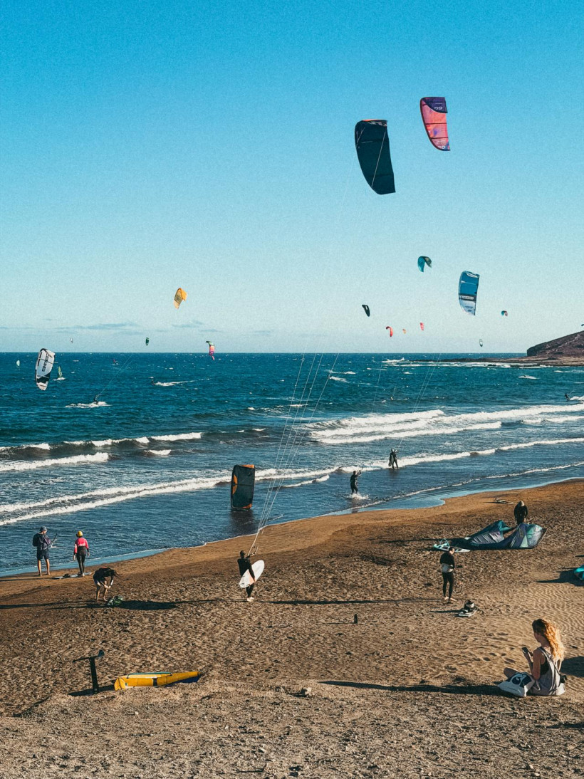 Teneriffa El Medano Surfer